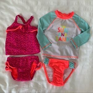 2 Cat & Jack bathing suits